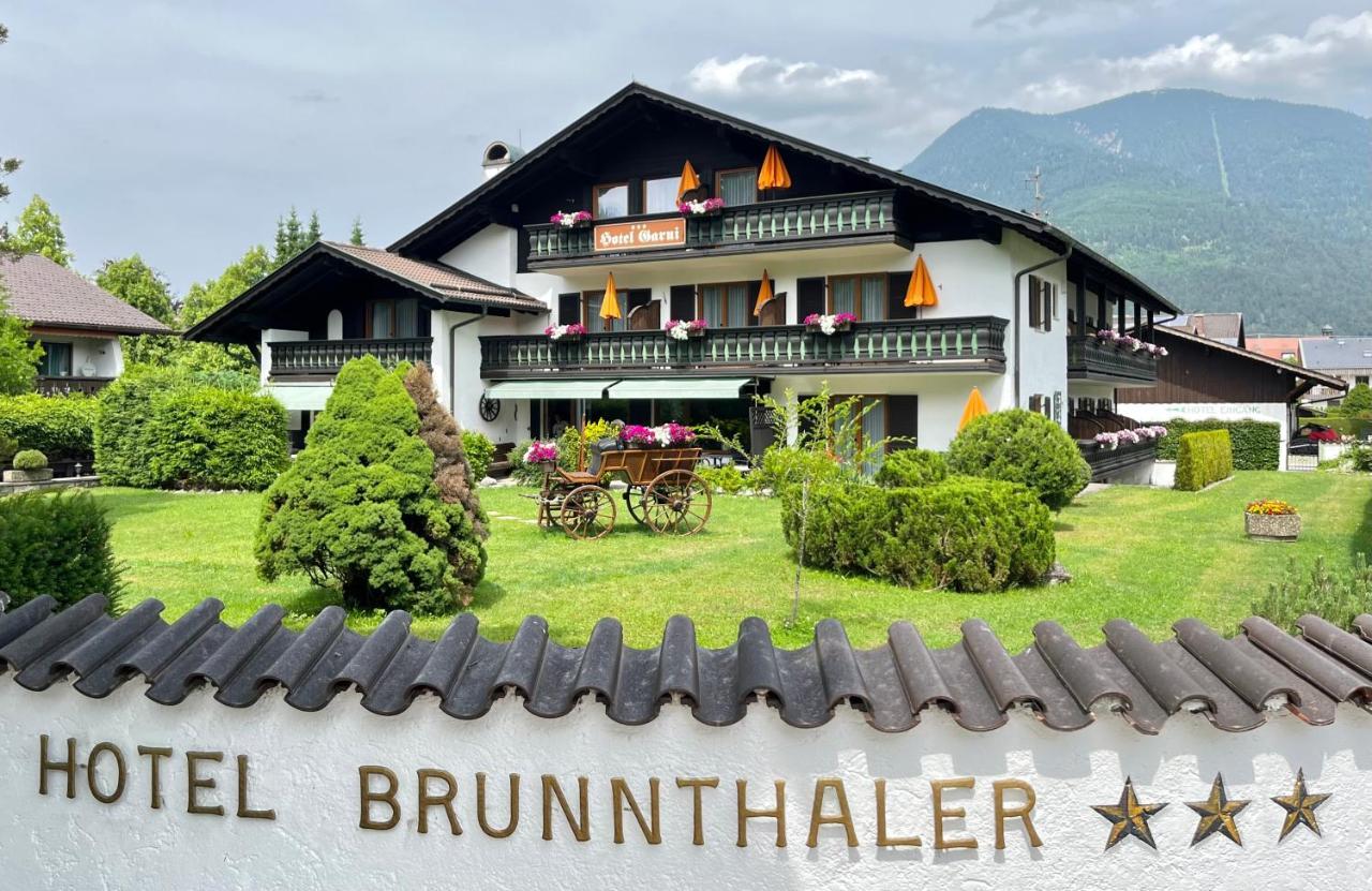 Hotel Garni Brunnthaler Гармиш-Партенкирхен Экстерьер фото